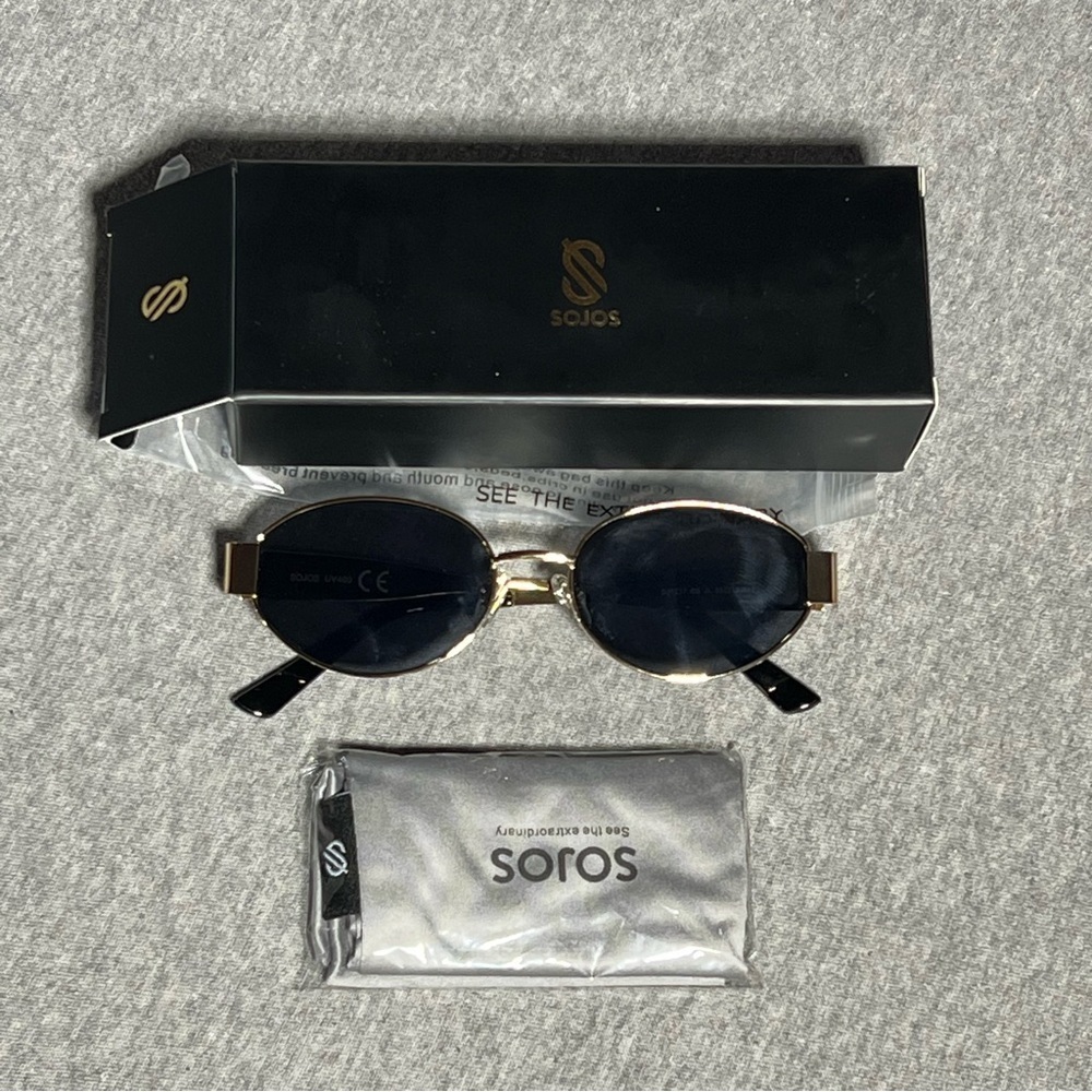 Oval Sunglasses Unisex Shades UV400 Protection Sojos
